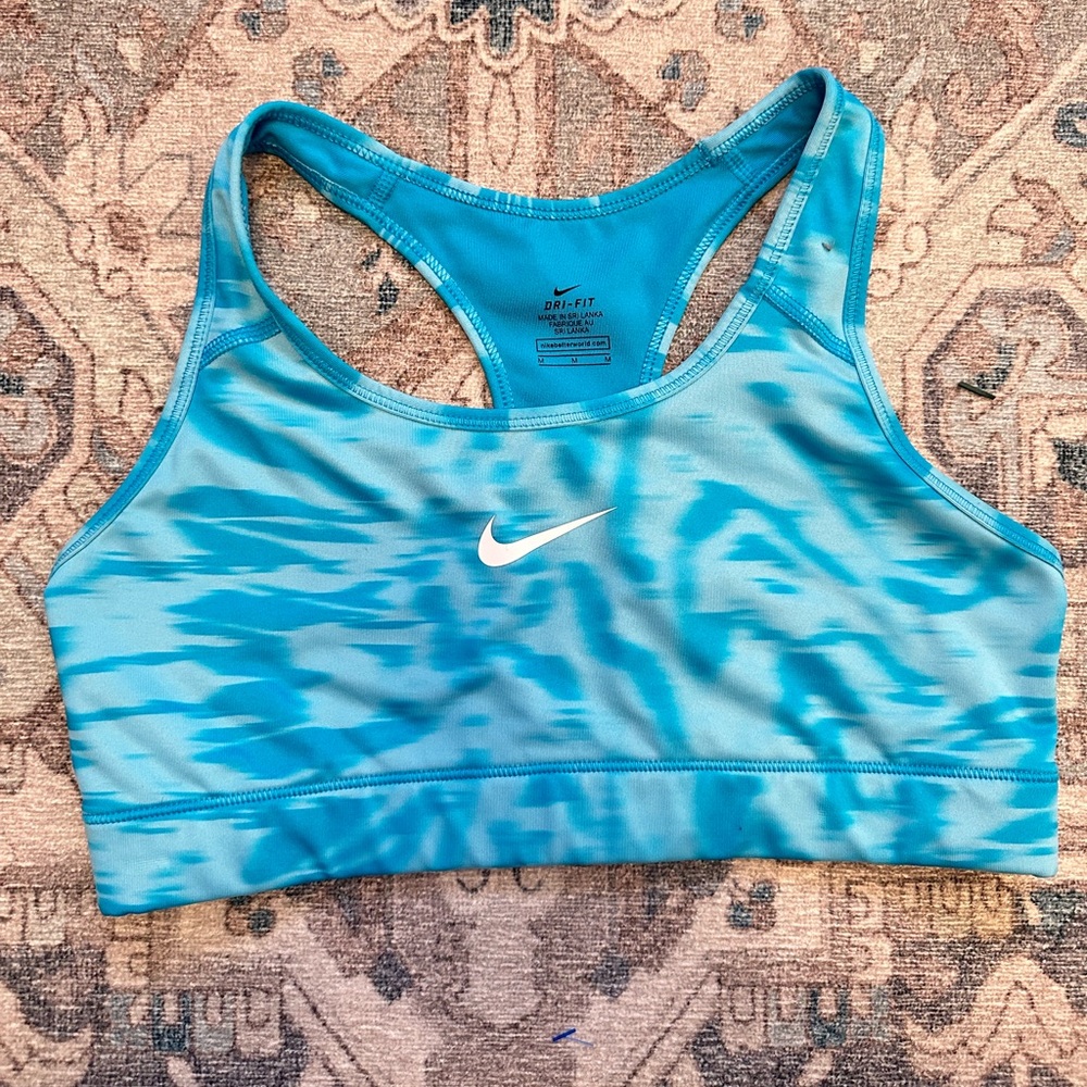 Nike Women’s Dri-Fit Non-Padded Sports Bra Size Medium Blue
